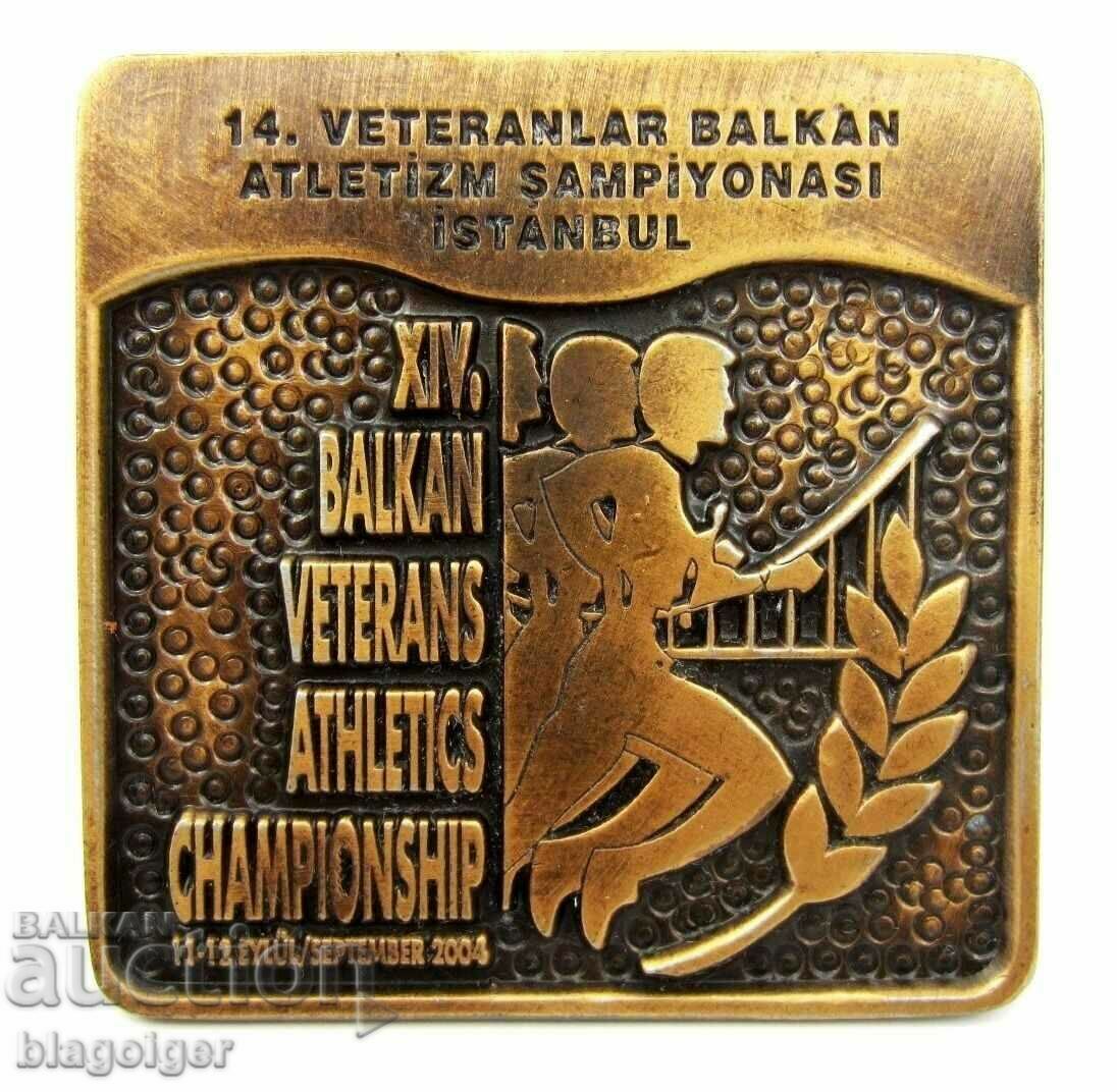 Delivery of Participation Plaque - Balkan Veterans Games Istanbul 2004 Delivery of Participation Plaque - Balkan Veterans Games Istanbul 2004