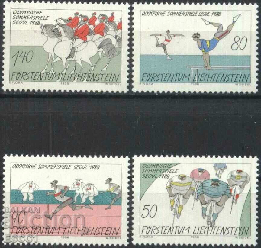 Clean stamps Olympic Games Seoul 1988 from Liechtenstein