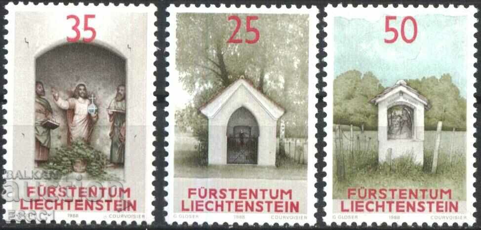 Clean Stamps Religion Roadside Shrines 1988 from Liechtenstein