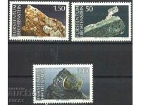 Чисти марки Минерали 1989 от Лихтенщайн