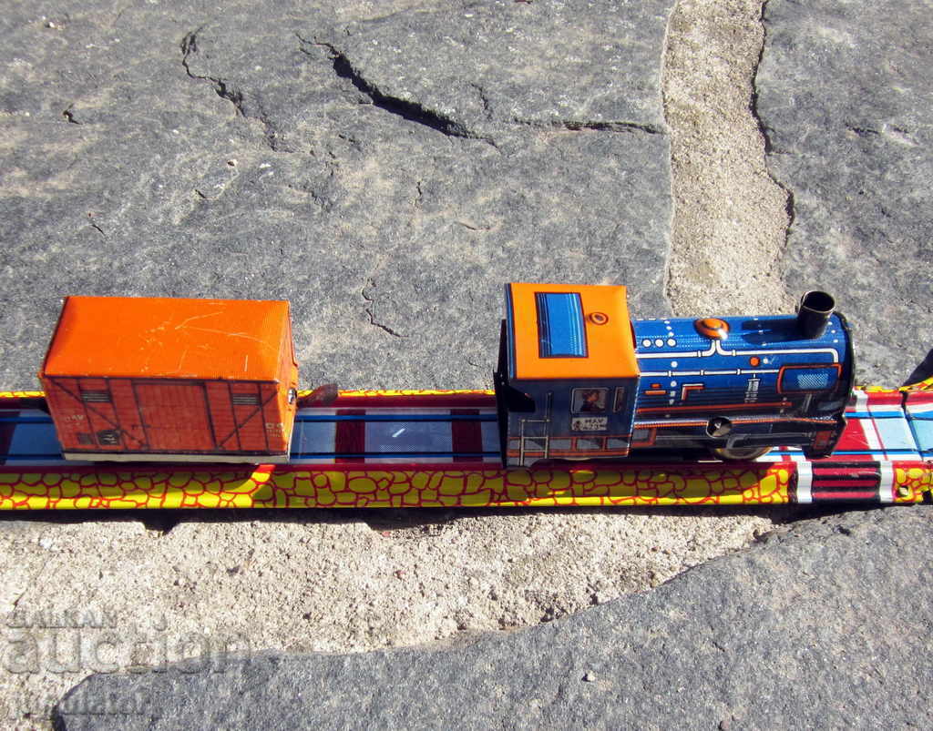 Auction from the soc old mechanical metal sheet toy train Auction from the soc old mechanical metal sheet toy train