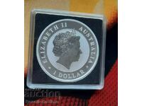 1 Ounce 1 Dollar Investment Silver Coin - Elizabeth..