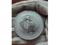 Moneda de argint pentru investiții de 2 dolari Elisabeta a II-a 2018