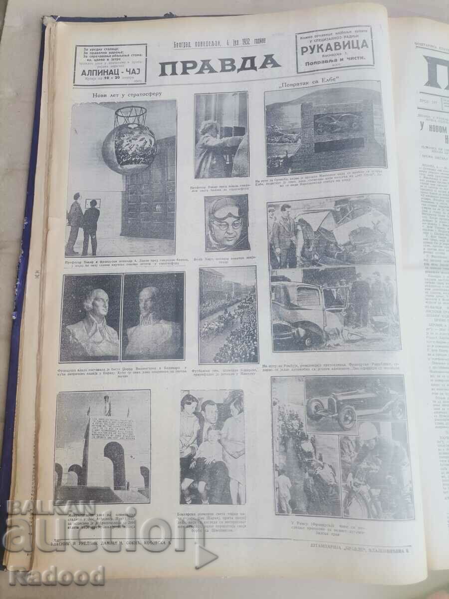 Delivery of Pravda 1932