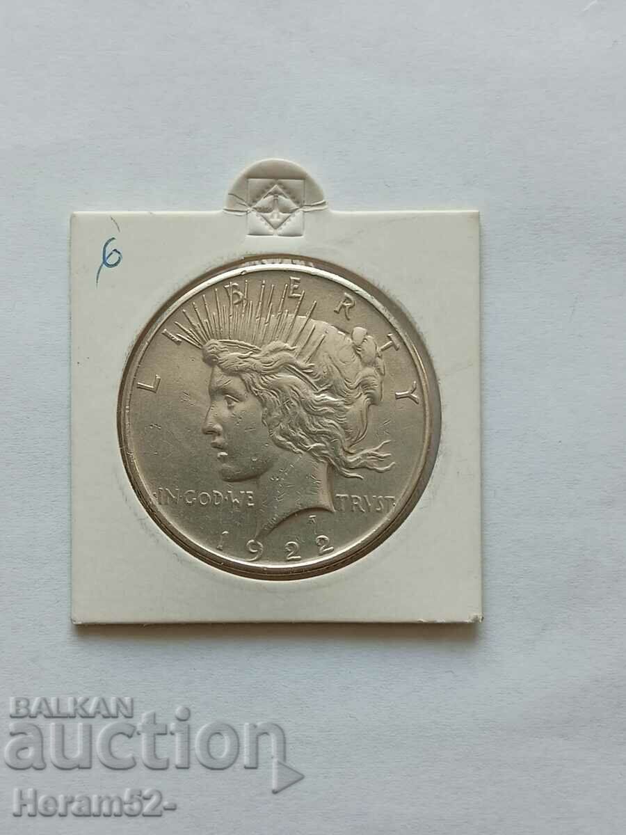 1 долар 1922 сребро