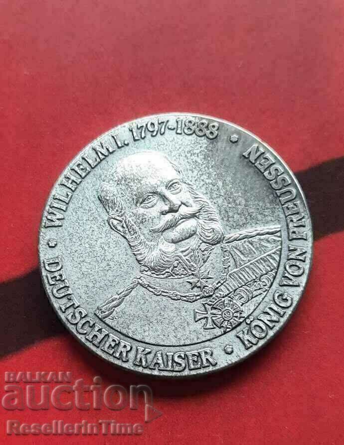 Plaque Kaiser Wilhelm I 1888 Plaque Kaiser Wilhelm I 1888