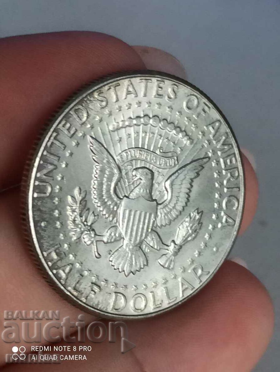 1/2 dolar argint 1964 cu preț € 70.00 | 136.91 BGN