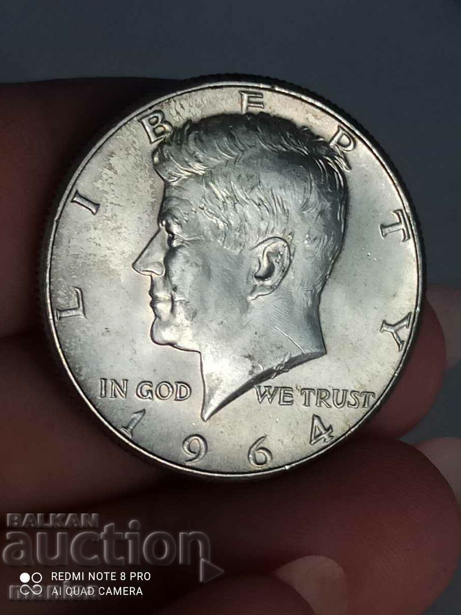 Delivery of 1/2 Dollar 1964 Silver Delivery of 1/2 Dollar 1964 Silver