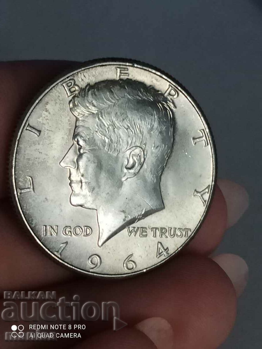 1/2 dolar argint 1964 - 6