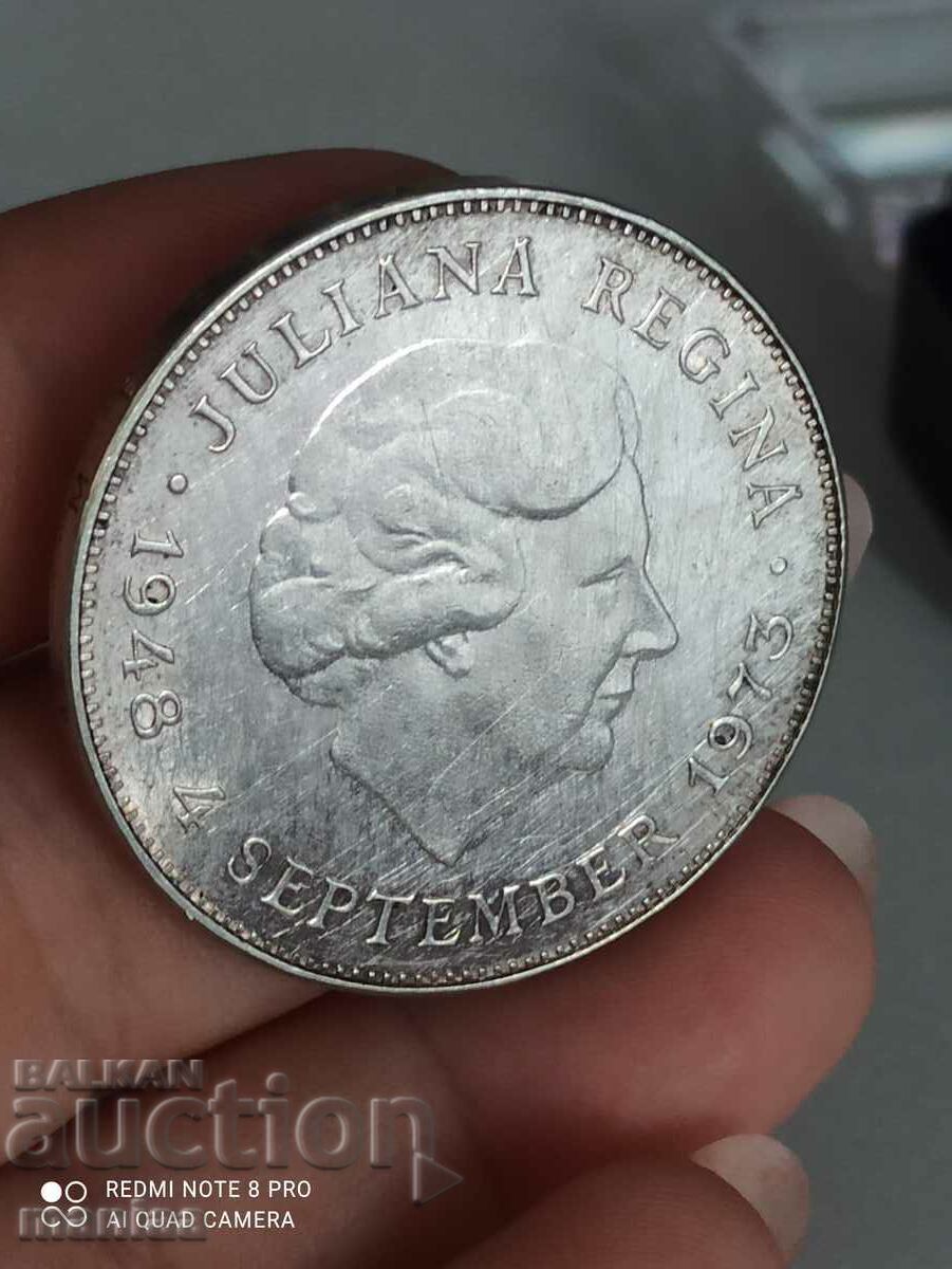 10 guilders 1973 silver Netherlands - 5 10 guilders 1973 silver Netherlands - 5