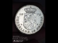 10 гулдена 1973 г сребро Нидерландия