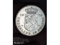 10 гулдена 1973 г сребро Нидерландия