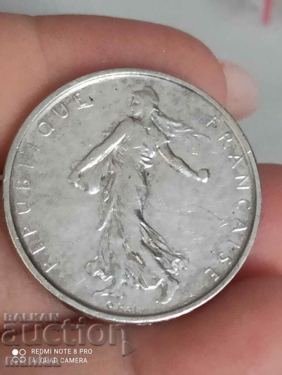 5 franci argint 1962 cu preț € 30.90 | 60.44 BGN