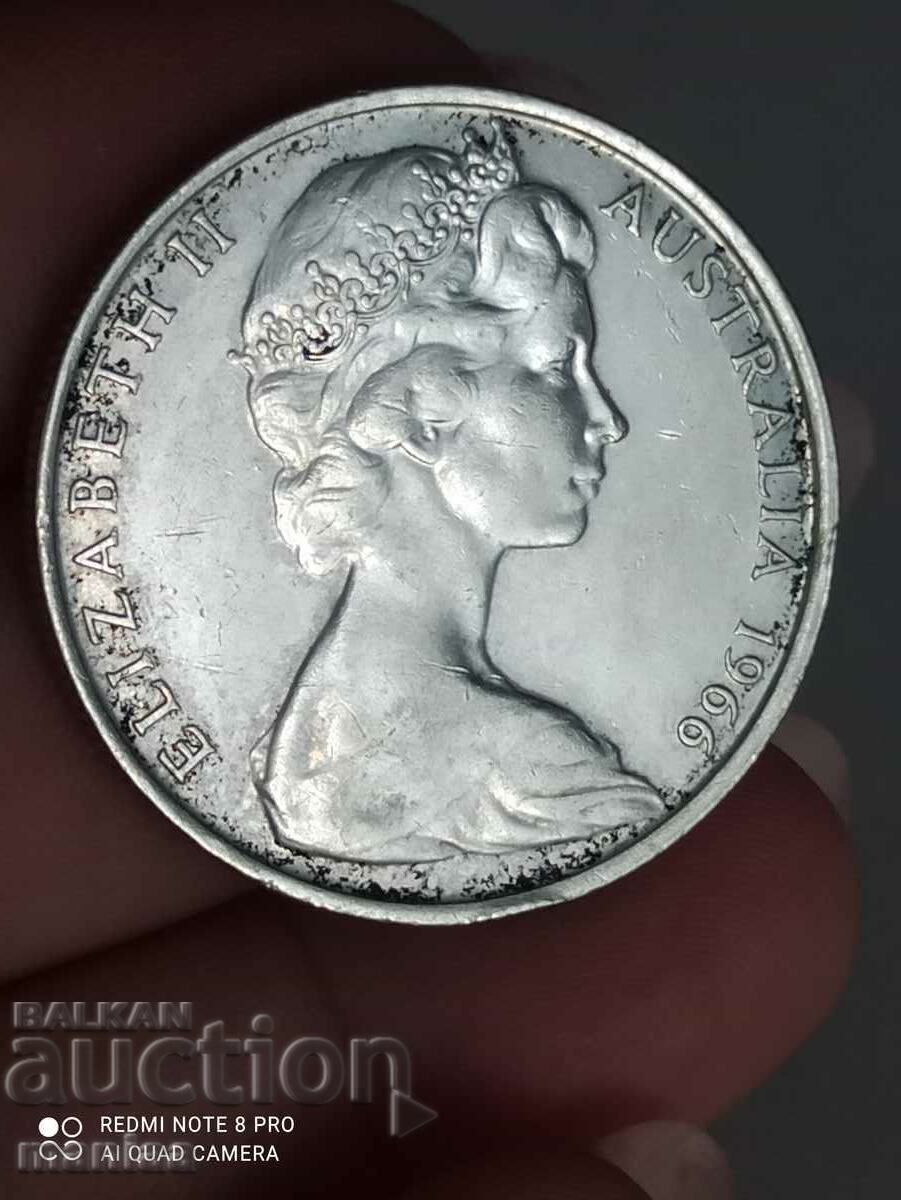 Delivery of 50 pence 1966 Australia silver unc Delivery of 50 pence 1966 Australia silver unc