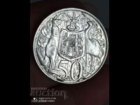 50 pence 1966 Australia argint unc