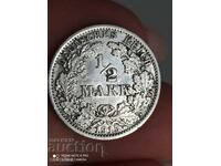 1/2 Mark 1915 Argint Germania