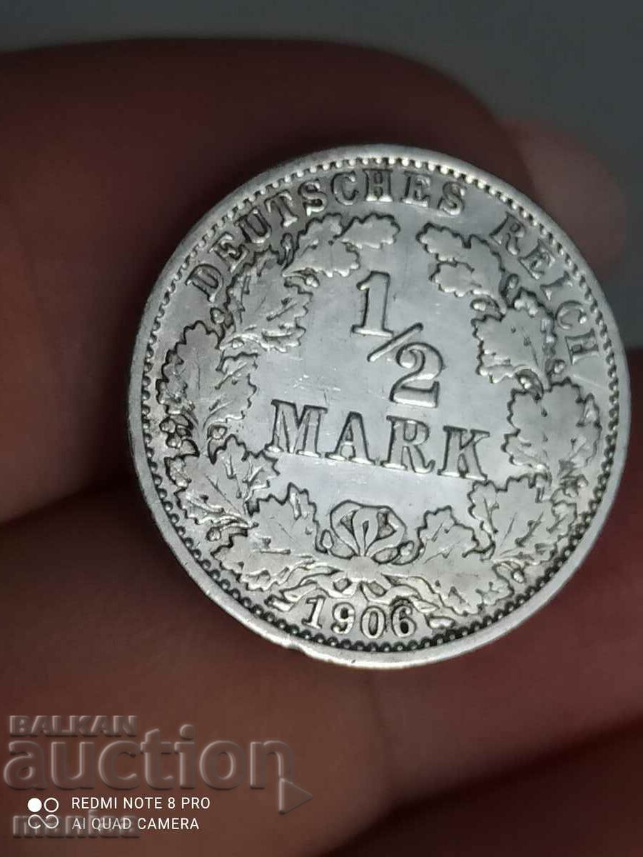 1/2 mark 1906 Silver Germany