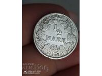 1/2 marca argint 1906 Germania