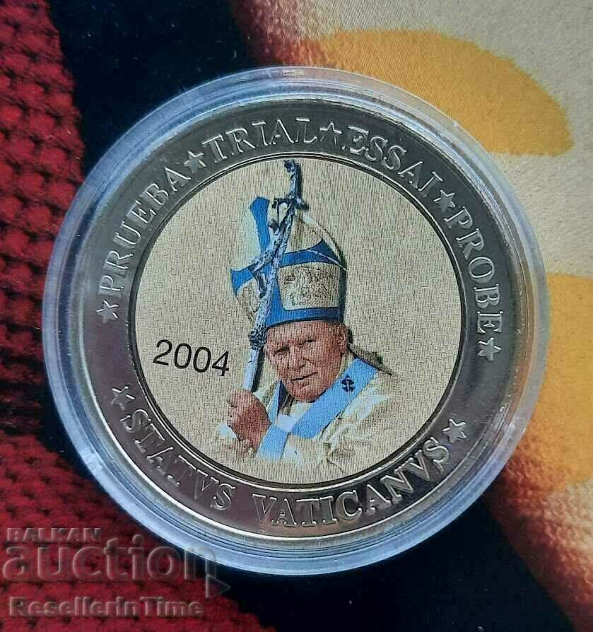 Пробна монета 10 Euro Jean Paul II 2004