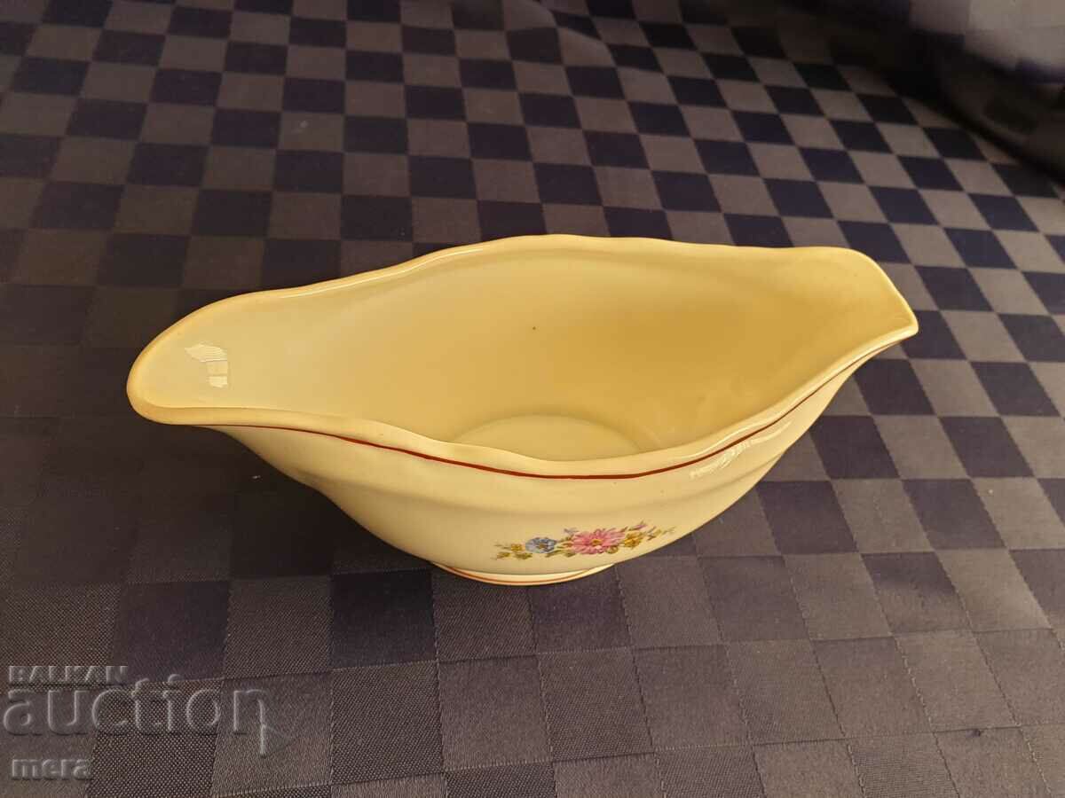 Auction Bulgarian porcelain saucer-Kitka-Novi pazar Auction Bulgarian porcelain saucer-Kitka-Novi pazar