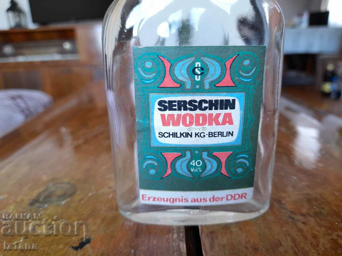 Old bottle, bottle of Serschin Vodka with price 15.00 BGN | € 7.67 Old bottle, bottle of Serschin Vodka with price 15.00 BGN | € 7.67