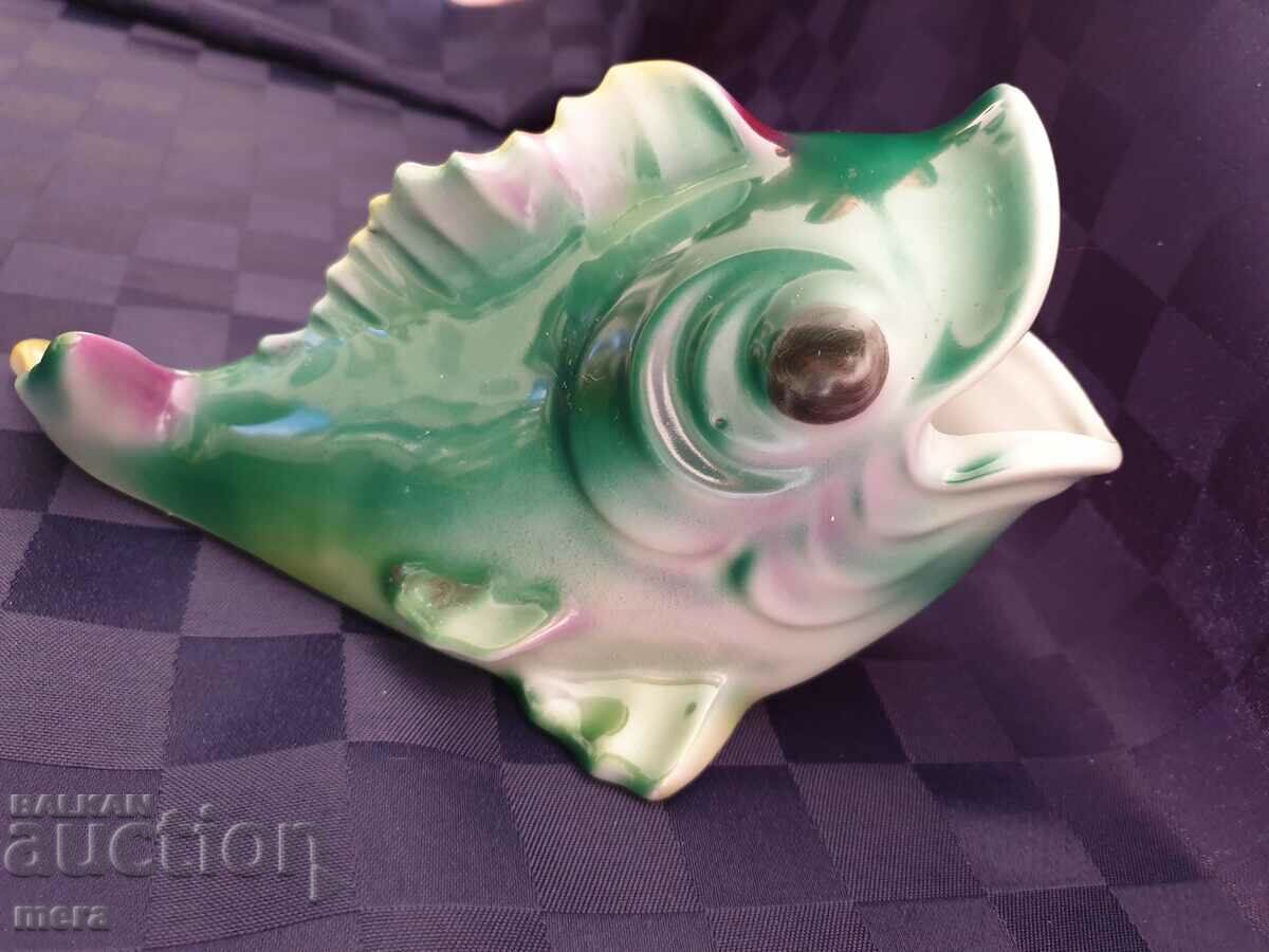 Large porcelain figure of Isis fish - 6 Large porcelain figure of Isis fish - 6