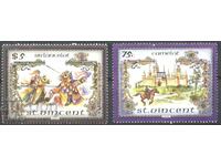 Чисти марки Легенда  за Крал Артур 1986  от Сейнт Винсент