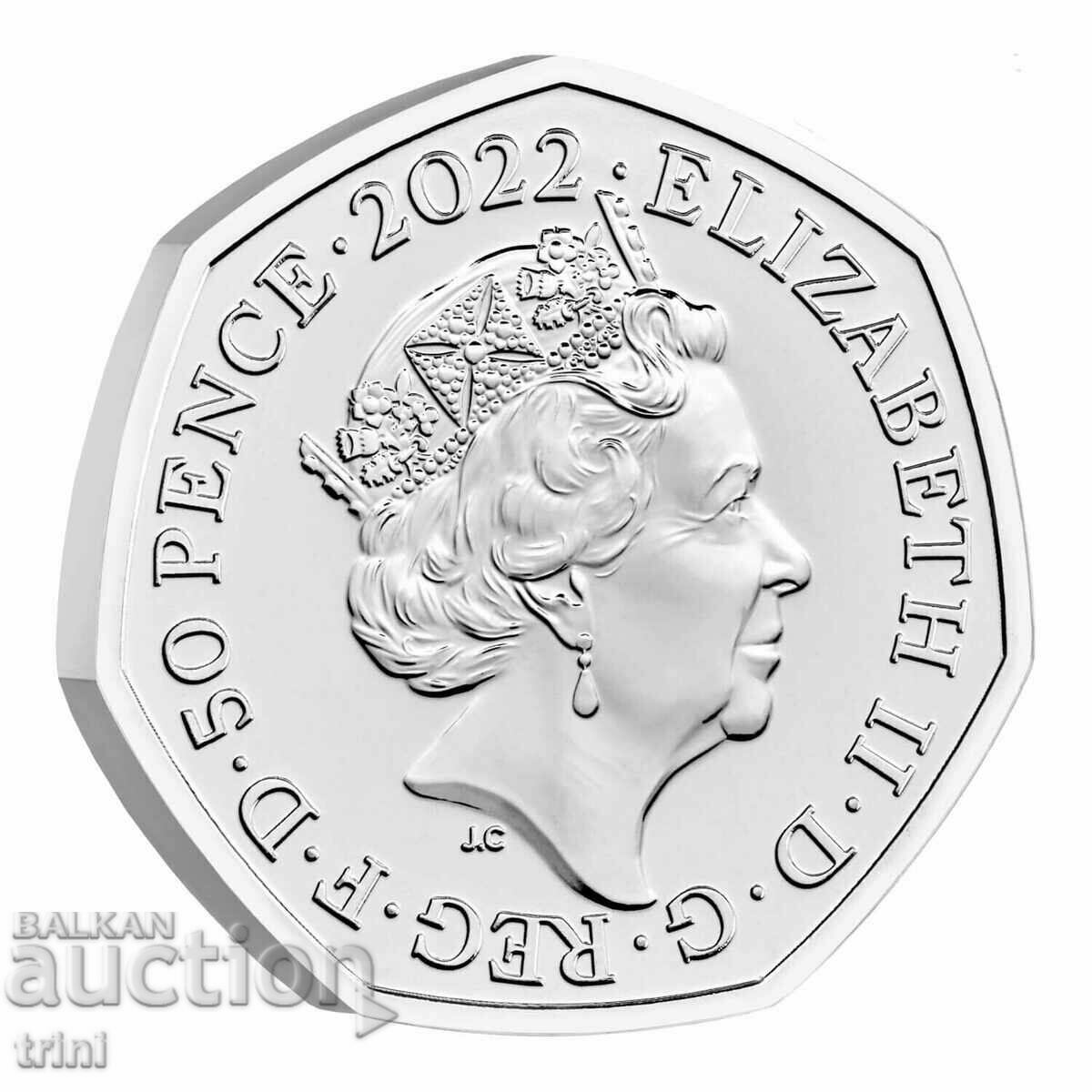 Auction Great Britain 50 pence 2022 Harry Potter and the Philosopher's Stone Auction Great Britain 50 pence 2022 Harry Potter and the Philosopher's Stone