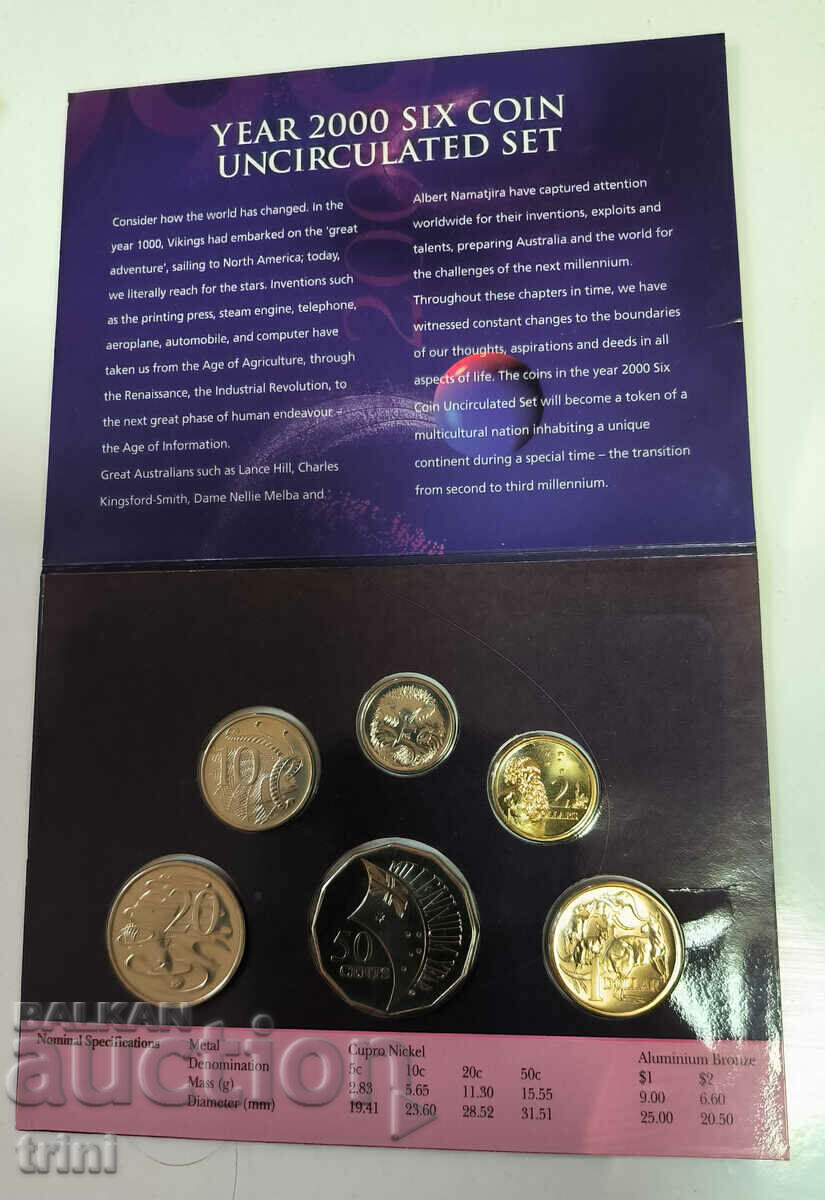 Auction SET MILLENNIUM - AUSTRALIA 2000 UNC Auction SET MILLENNIUM - AUSTRALIA 2000 UNC