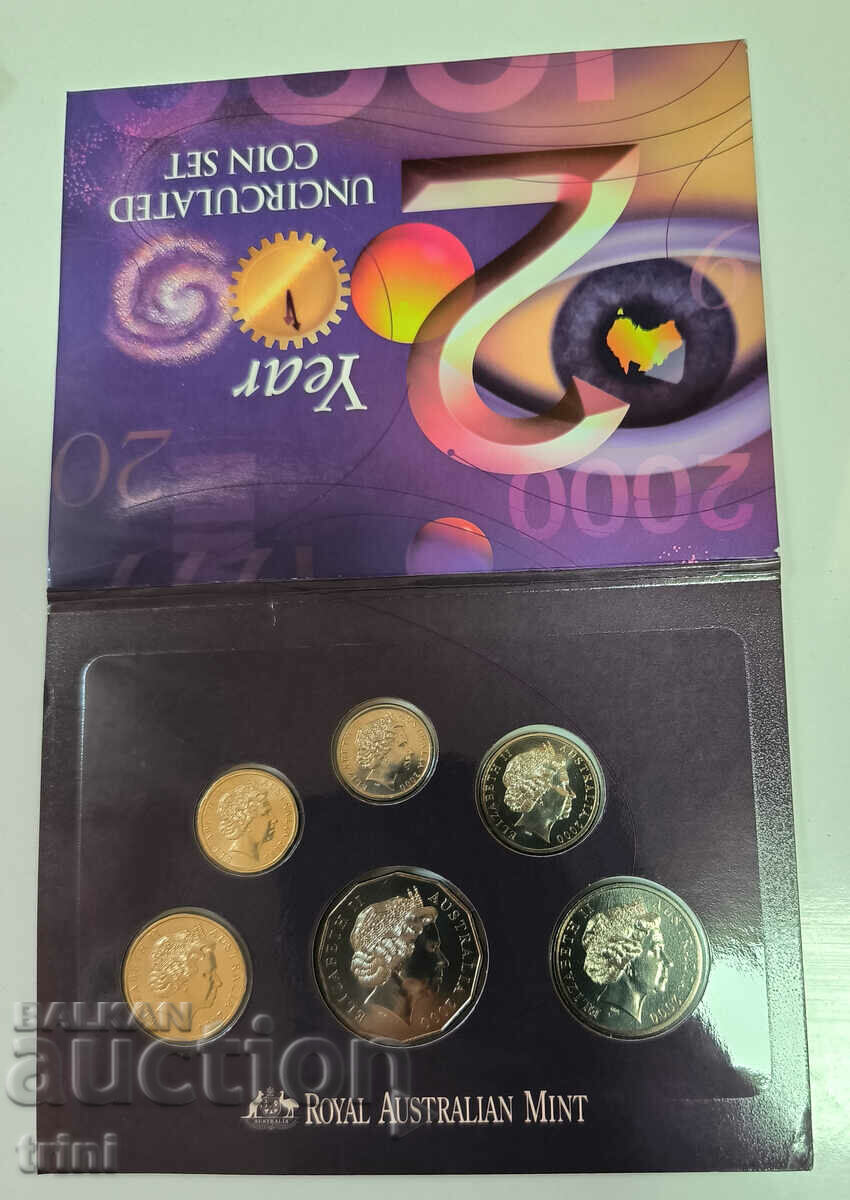 SET MILLENNIUM - AUSTRALIA 2000 UNC - 5 SET MILLENNIUM - AUSTRALIA 2000 UNC - 5