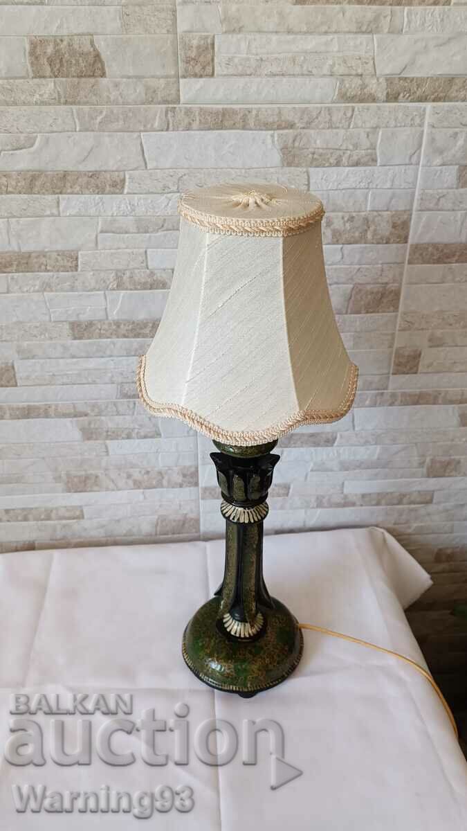 Παλιό ξύλινο επιτραπέζιο φωτιστικό - #14 - ζωγραφισμένο στο χέρι - Αντίκα με τιμή 55.00 BGN | € 28.12 Παλιό ξύλινο επιτραπέζιο φωτιστικό - #14 - ζωγραφισμένο στο χέρι - Αντίκα με τιμή 55.00 BGN | € 28.12