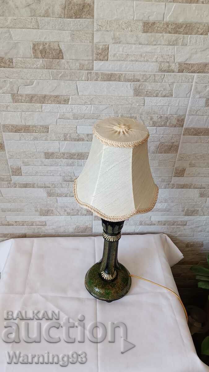 Παλιό ξύλινο επιτραπέζιο φωτιστικό - #14 - ζωγραφισμένο στο χέρι - Αντίκα - 6 Παλιό ξύλινο επιτραπέζιο φωτιστικό - #14 - ζωγραφισμένο στο χέρι - Αντίκα - 6