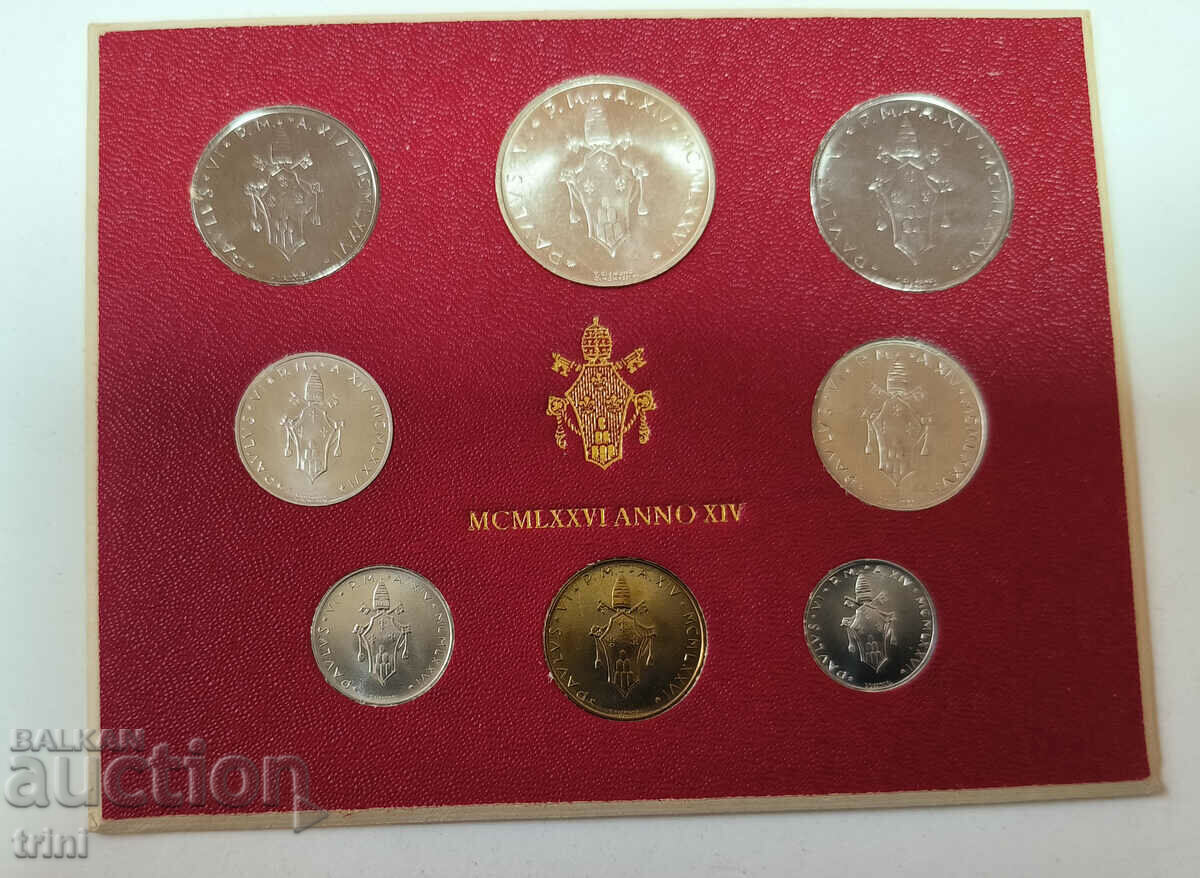 Set de colectie VATICAN, PAPA PAUL VI - 1976