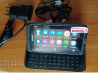 Nokia E7 CPU ARM11 cam 8.1MP, 1200mAh, GPS, Bluetooth BG menu