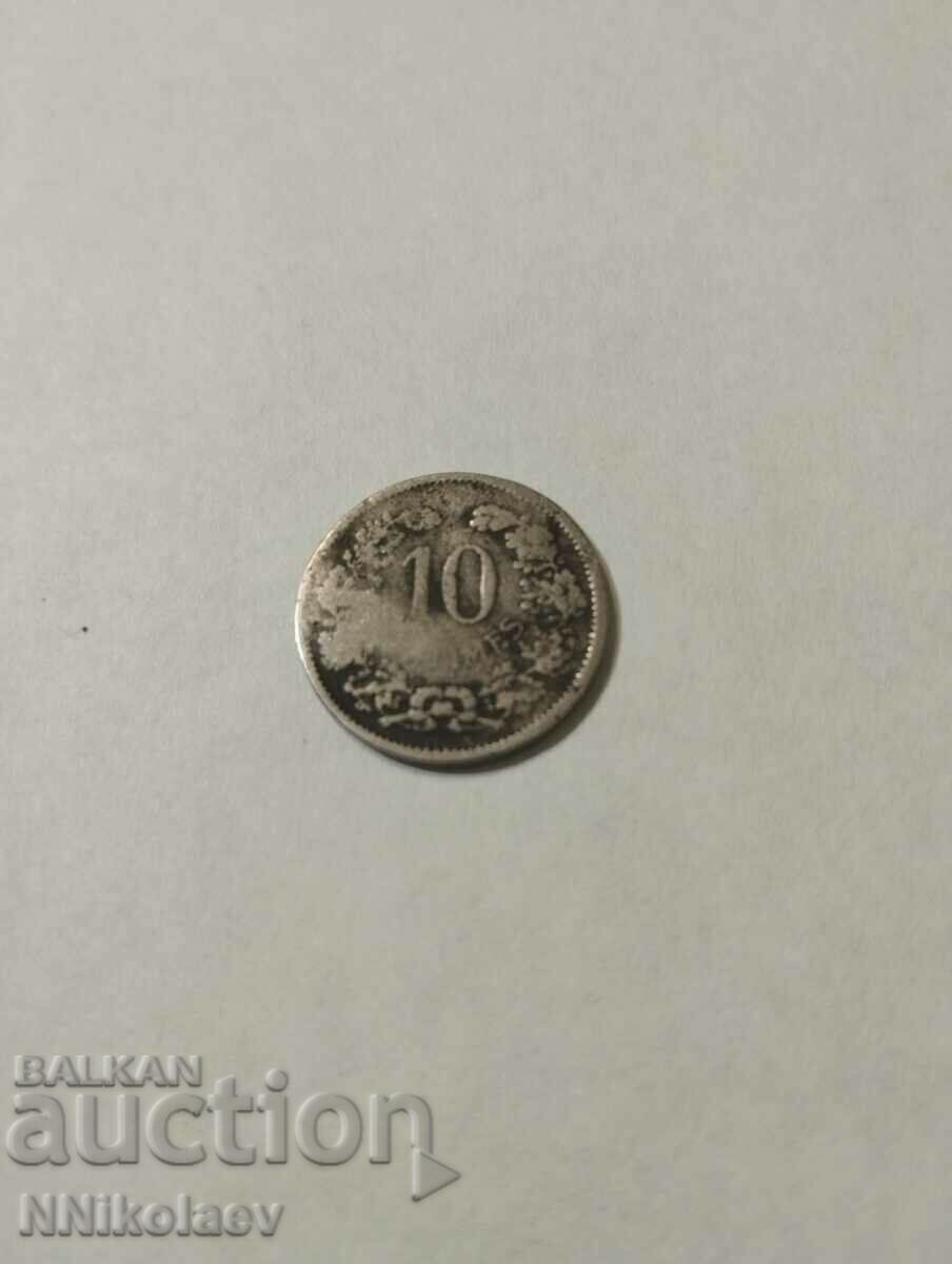 Luxemburg 10 centimes 1901