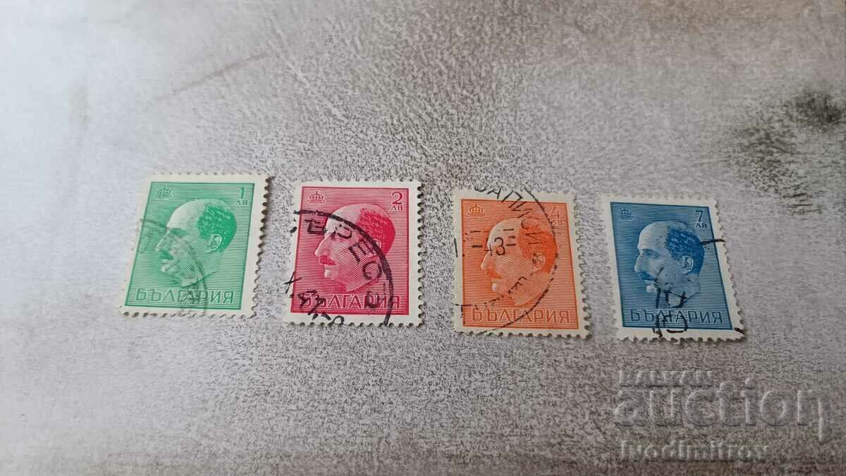 Postage stamps Kingdom of Bulgaria Tsar Boris III