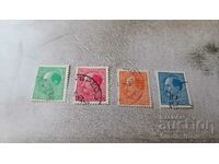 Postage stamps Kingdom of Bulgaria Tsar Boris III