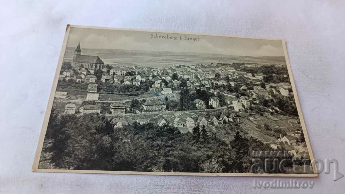 Postcard Schneeberg i. Erzgeb