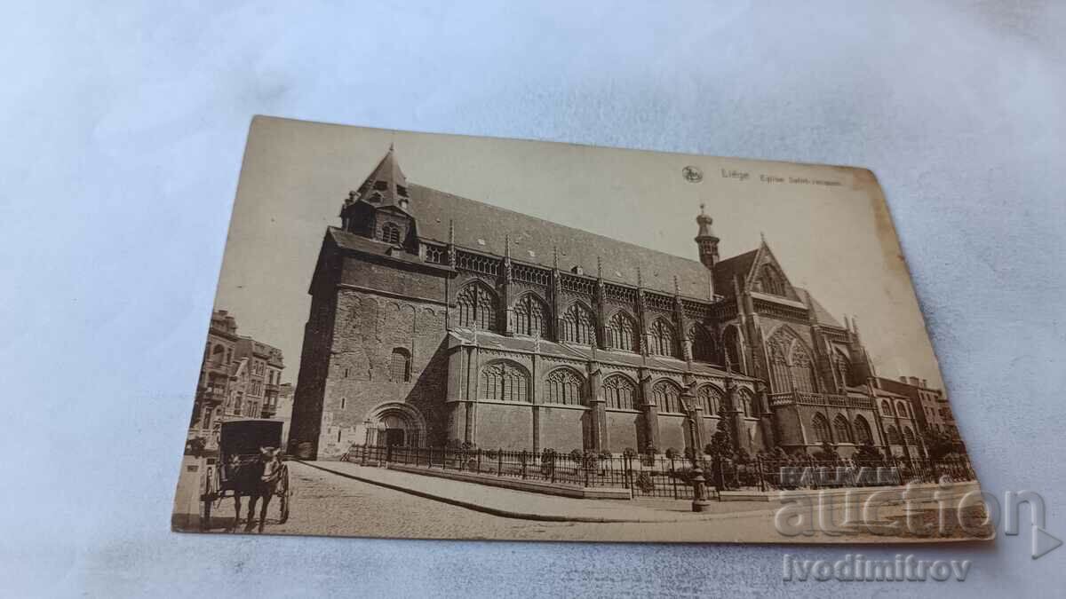 Carte poștală Liege Eglise Saint-Jacques