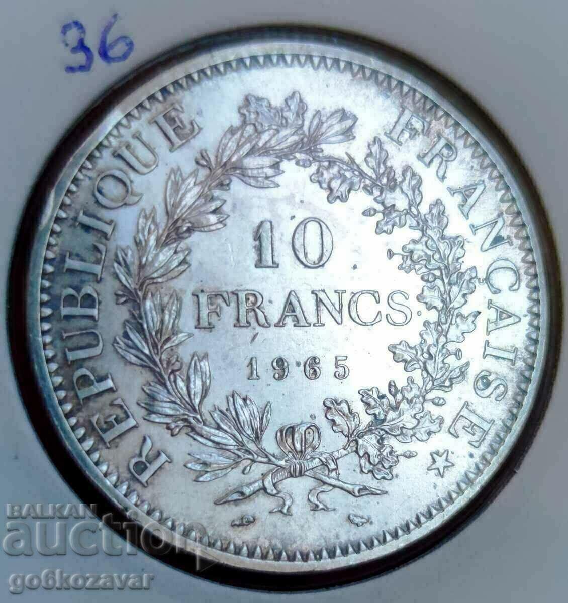 France 10, Franca 1965 Silver ! UNC