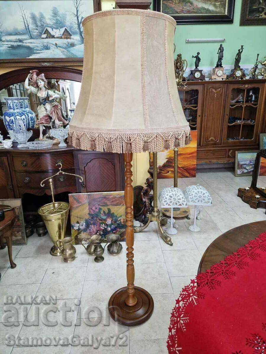 Огромна антикварна белгийска салонна лампа
