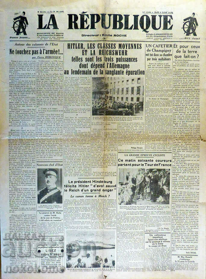 Newspaper: LA REPUBLIQUE