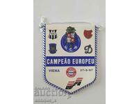 Old Football Flag-Porto-Winners-UEFA Champions League