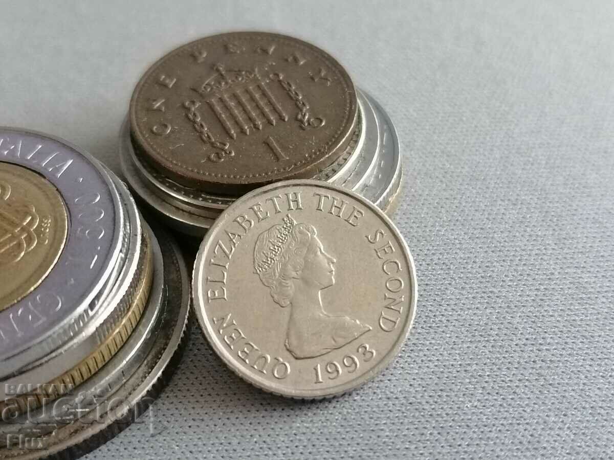 Coin - Isle of Jersey - 5 pence | 1993 with price 6.25 BGN | € 3.20 Coin - Isle of Jersey - 5 pence | 1993 with price 6.25 BGN | € 3.20