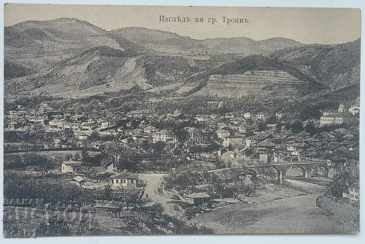 Изглед на град Троян 1915год.