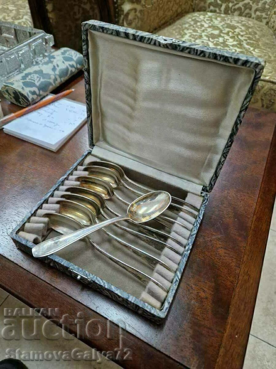 Παράδοση Σετ γαλλικά κουτάλια αντίκες Παράδοση Σετ γαλλικά κουτάλια αντίκες