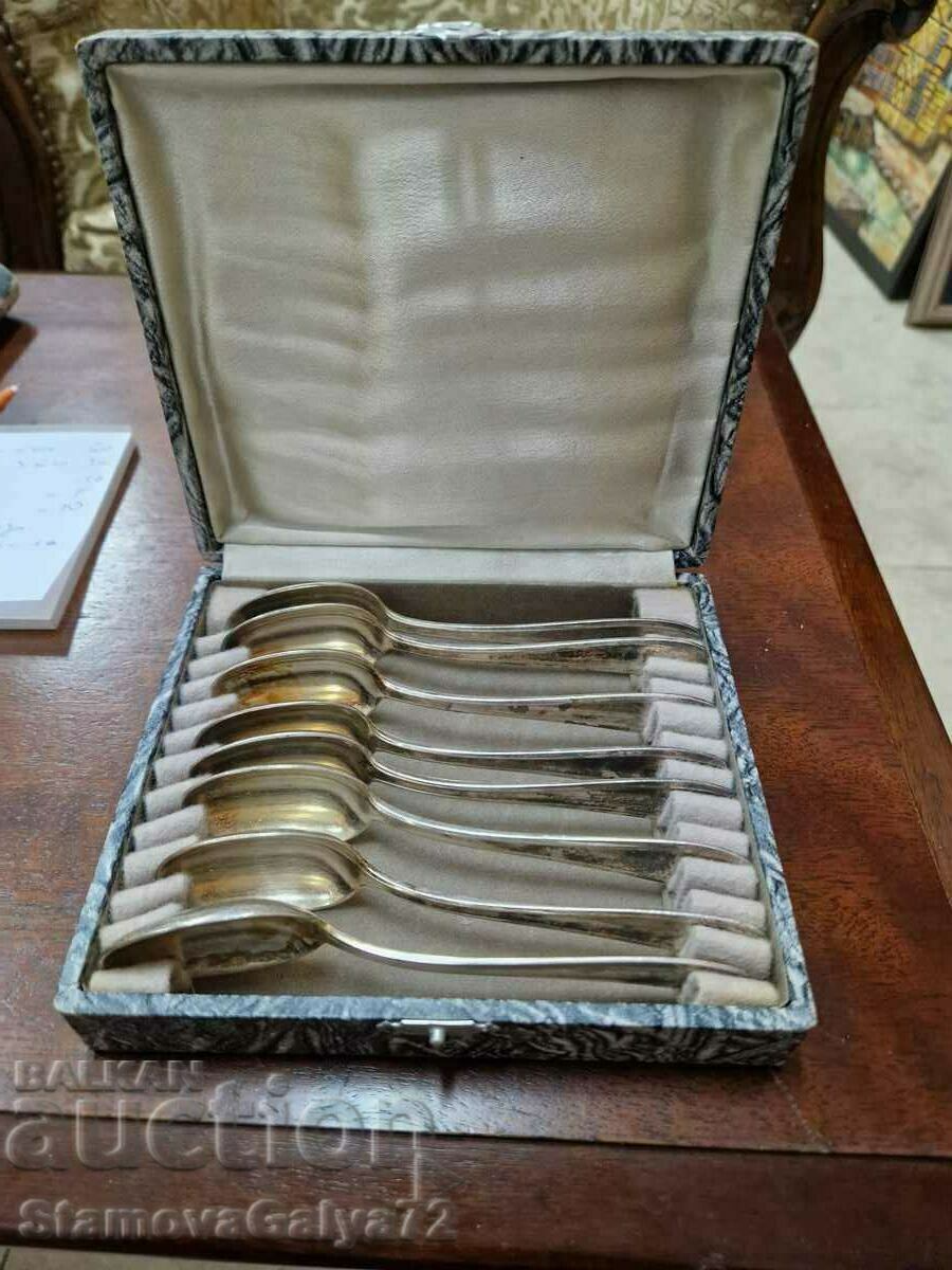 Set of antique French spoons