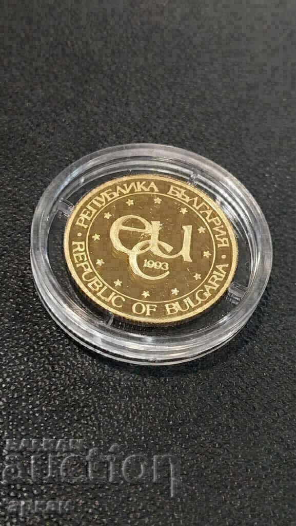 BGN 5000 1993 ECU Alphabet Gold coin BNB - 5 BGN 5000 1993 ECU Alphabet Gold coin BNB - 5