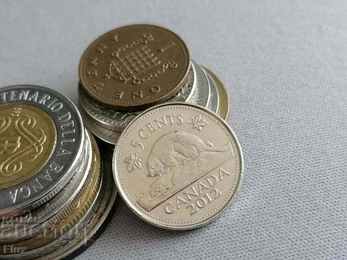 Monedă - Canada - 5 cenți | 2012
