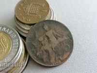 Монета - Франция - 5 сентима | 1907г.